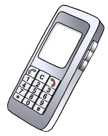 Bild von einem Mobiltelefon